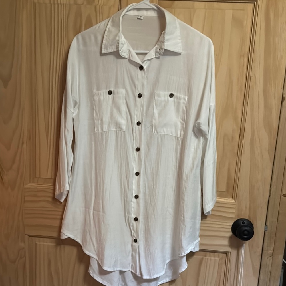White Button-Up Shirt